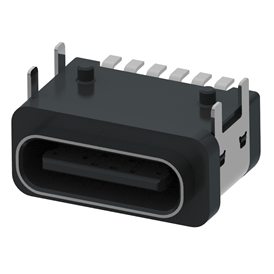 XB-ATCF-06-028 TYP C 6P wasserdichte Basis an Bord L=7,5mm (mit Stahlblech) Schale 4-polige Steckplatine